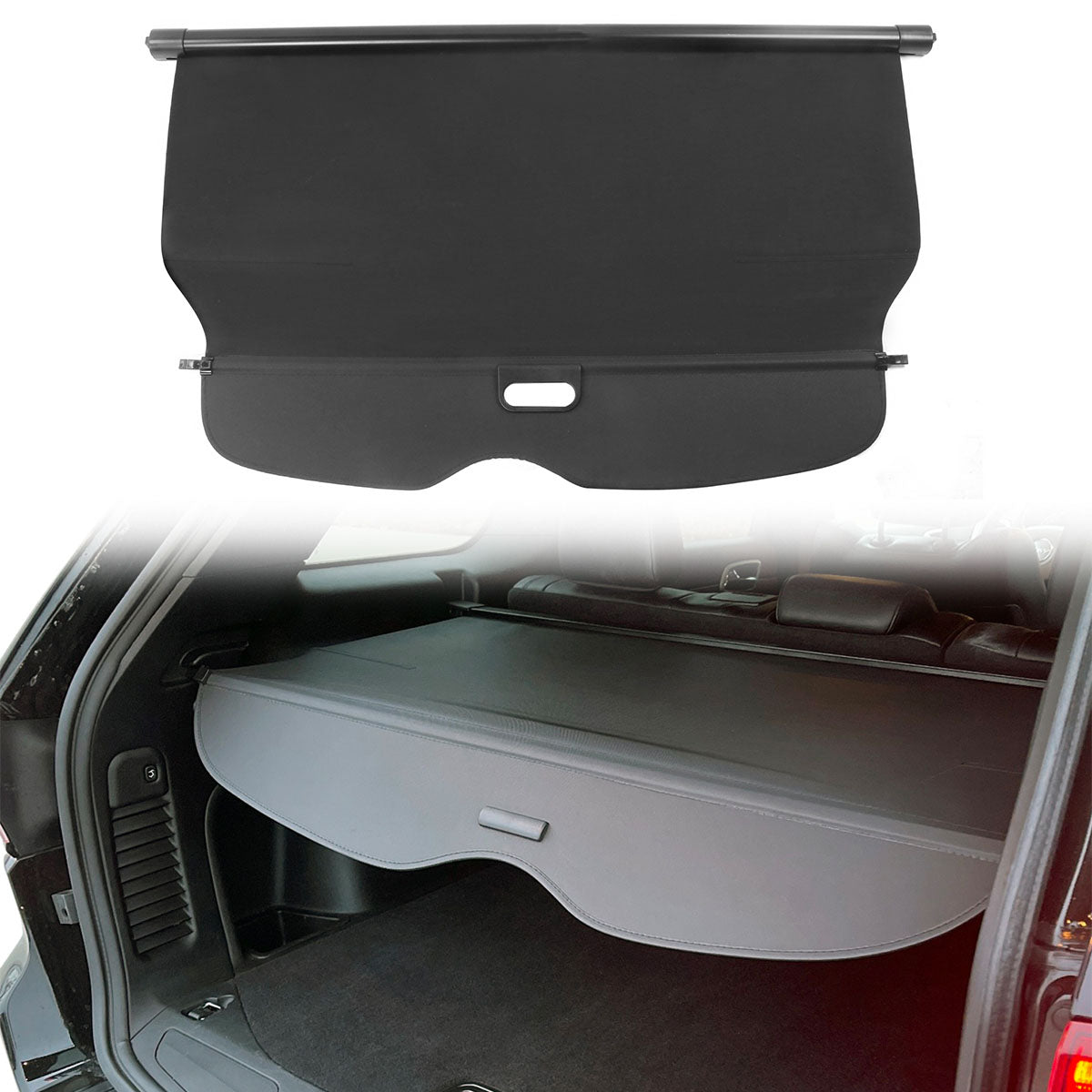 2011-2022 Grand Cherokee Rear Tonneau Cargo Cover Retractable Shade