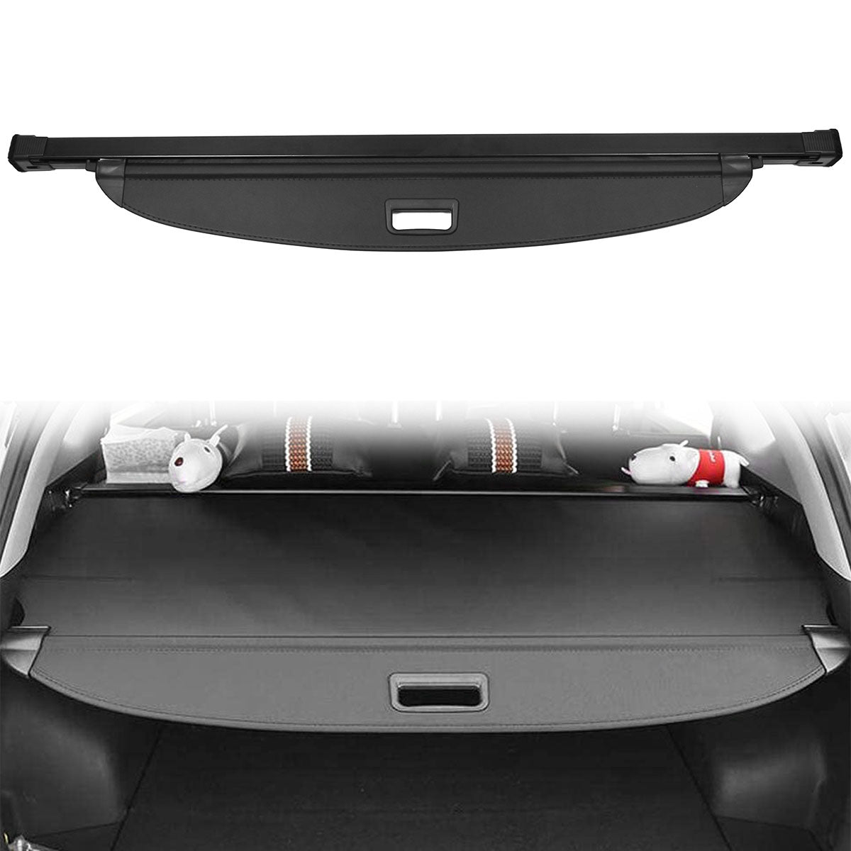 2021-2023 Kia Sorento Retractable Trunk Cargo Cover Vinyl Aluminum Rod