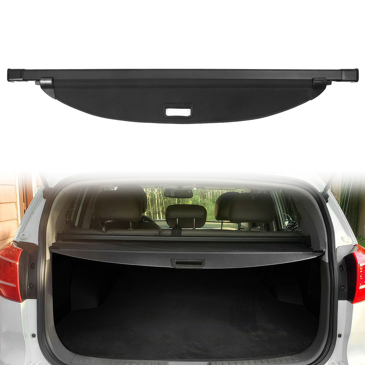 2011-2016 Kia Sportage Black Rear Cargo Cover Luggage Shade Vinly