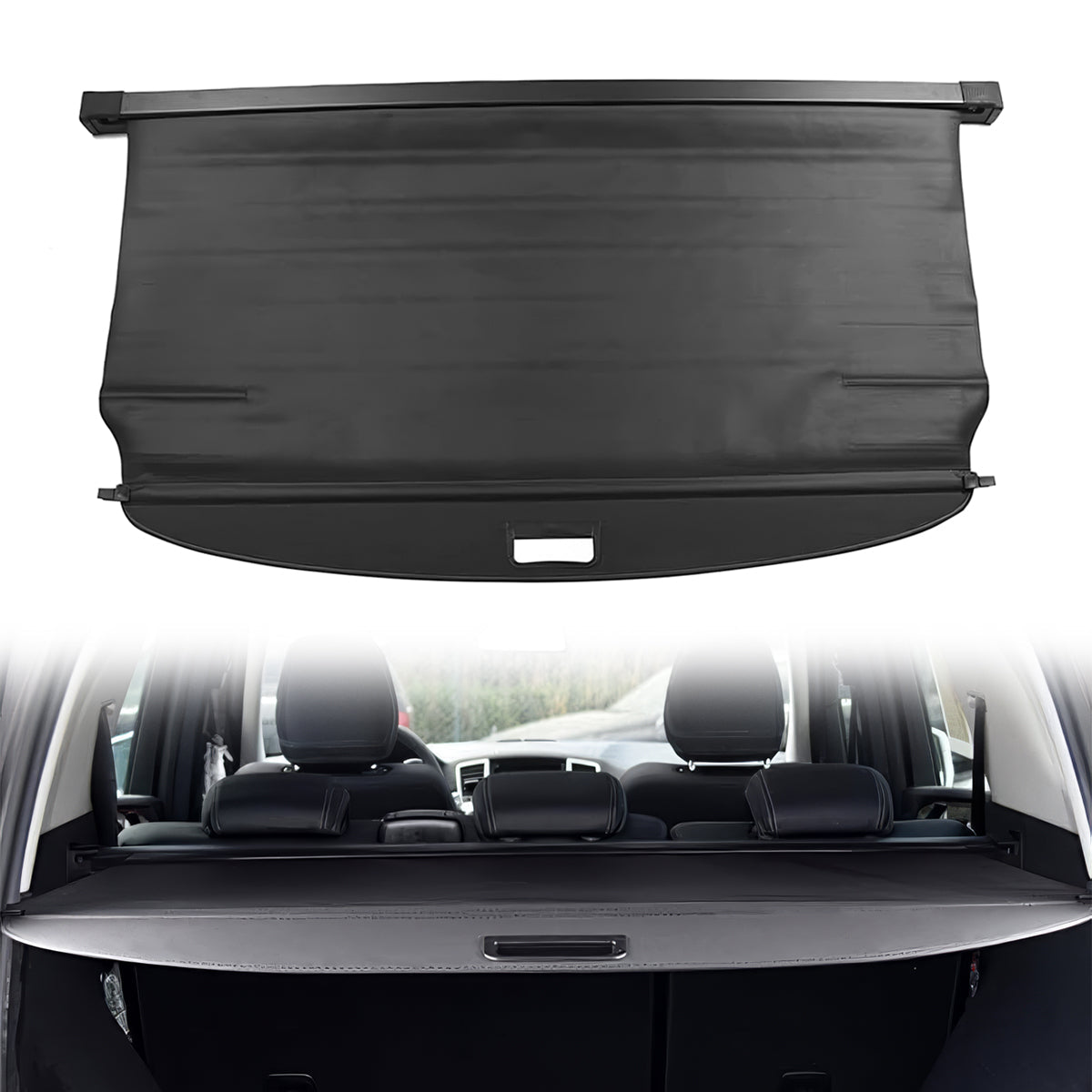 2012-2015 Mercedes Benz ML Class GLE Rear Trunk Cargo Cover Vinly Alum