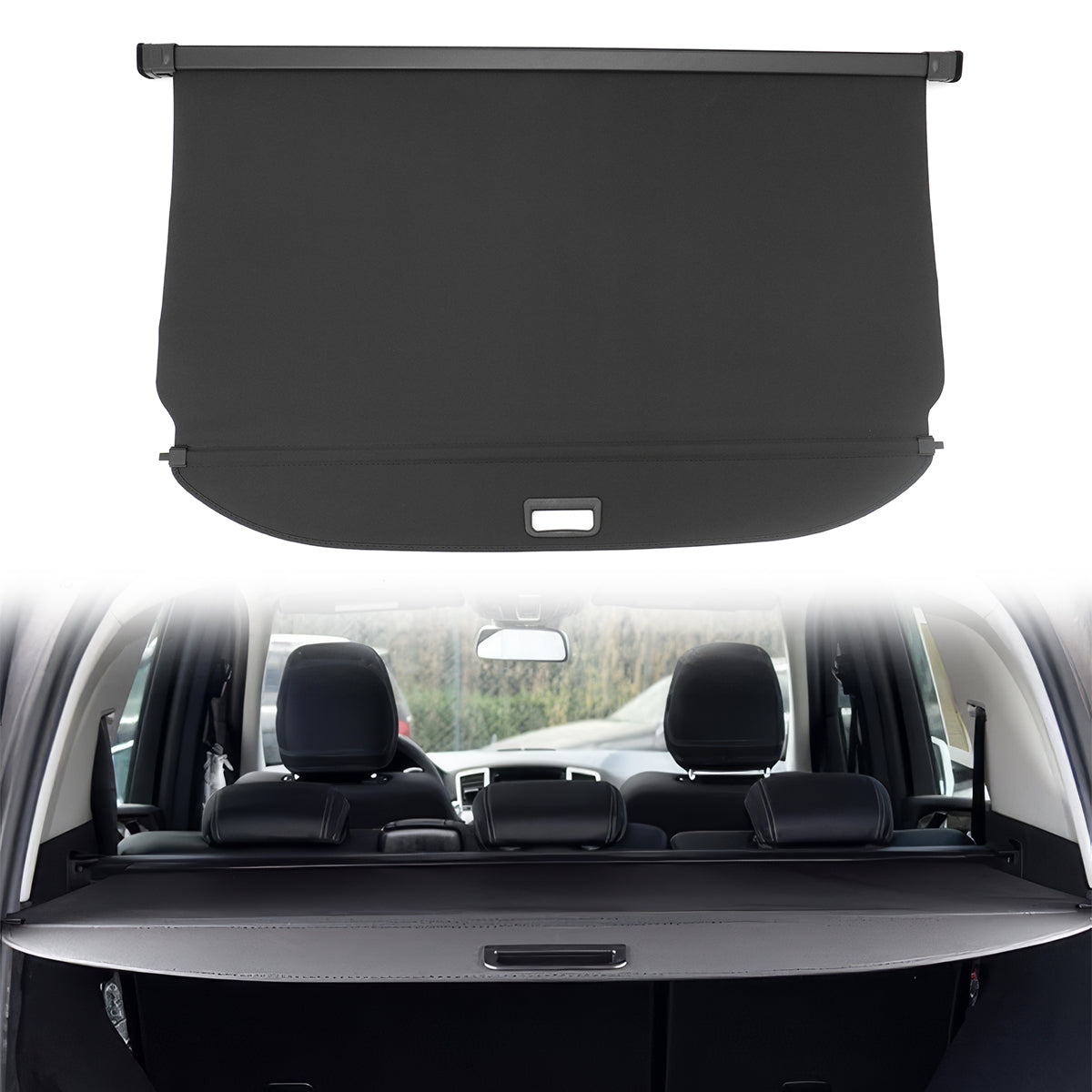 2012-2015 Mercedes Benz ML Class GLE Rear Trunk Cargo Cover Vinly Alum