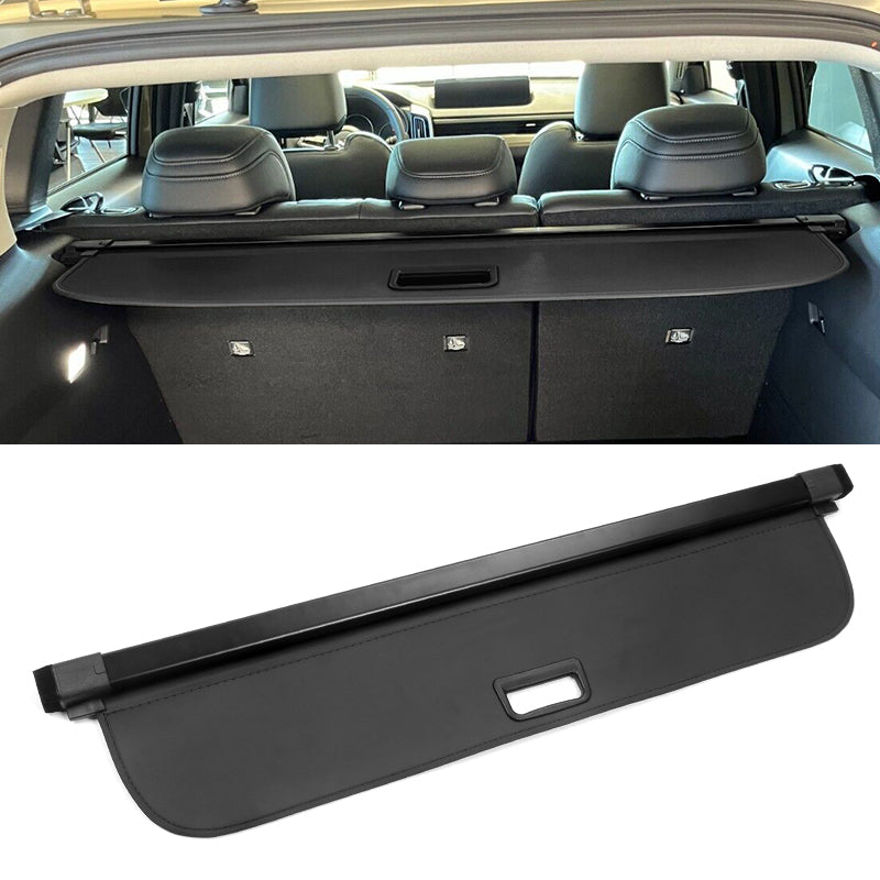 2023-2025 Mazda CX-50 Black Rear Trunk Cargo Cover PVC Aluminum Rod