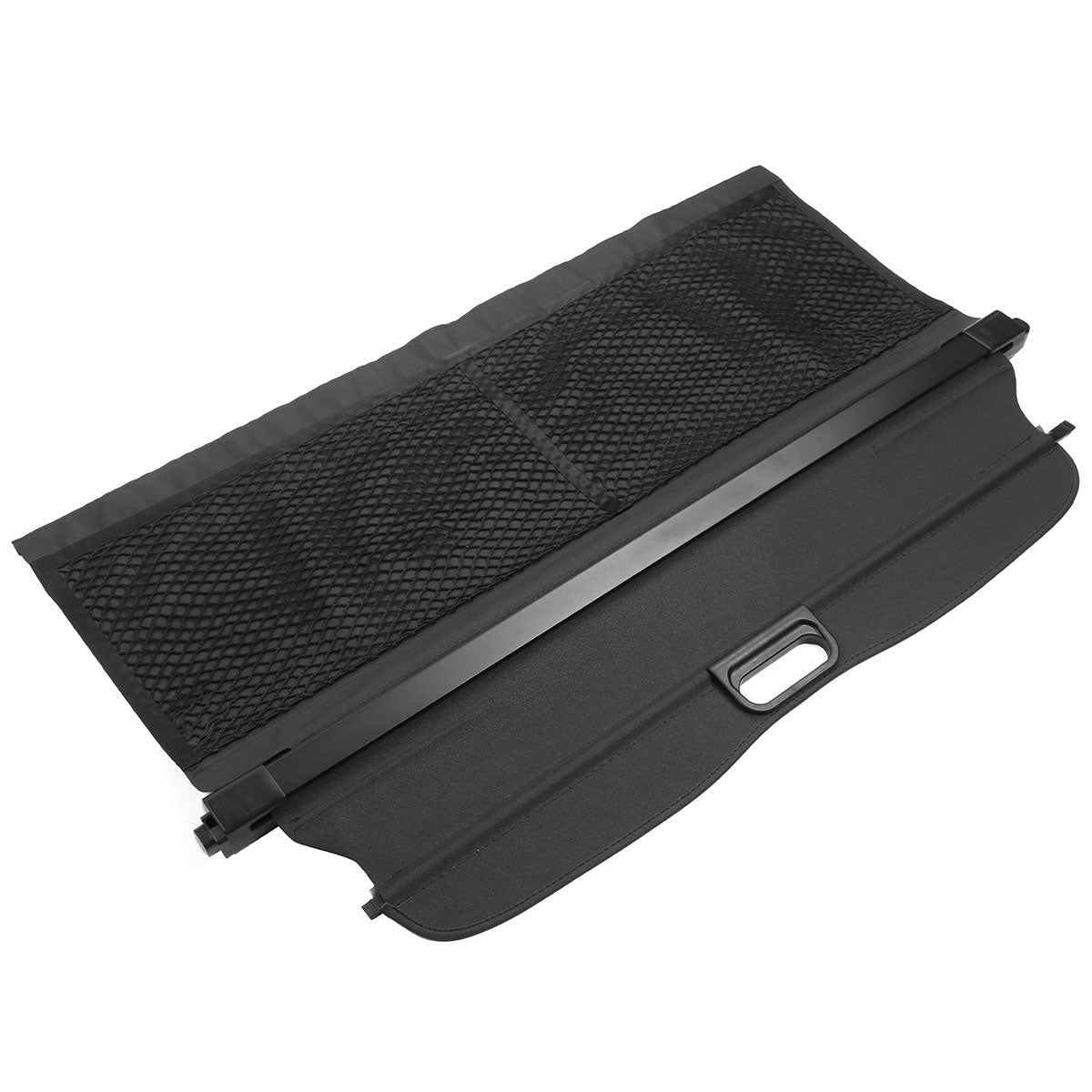 2016-2019 Smart EQ Fortwo 2DR Black Rear Cargo Cover PVC Aluminum Rod