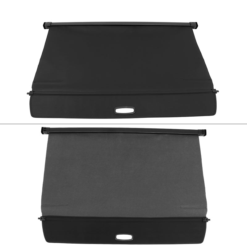 2022-2024 Rivian R1S Black Retractable Rear Trunk Cargo Cover Canvas