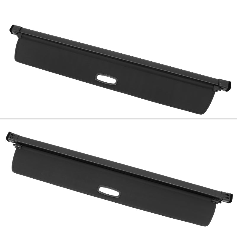 2022-2024 Rivian R1S Black Retractable Rear Trunk Cargo Cover Canvas