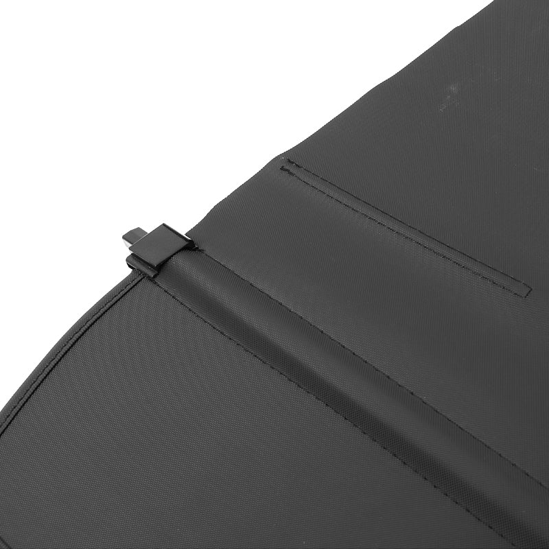 2022-2024 Rivian R1S Black Retractable Rear Trunk Cargo Cover Canvas