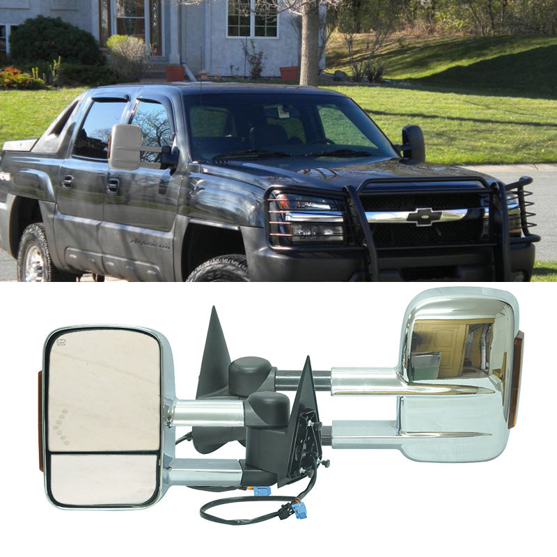 2003-2007Â Silverado Towing Mirrors Power Heated Signal Light Chrome