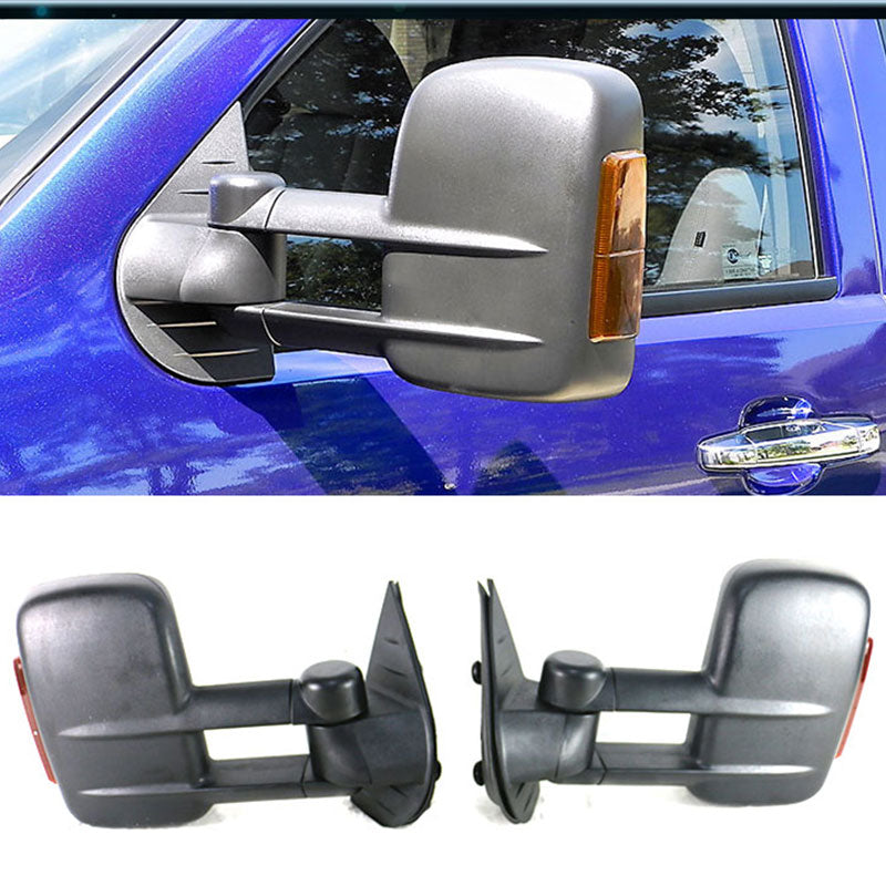 2007-2014Â Silverado Sierra Tow Mirrors Power Heated Signal Light Set