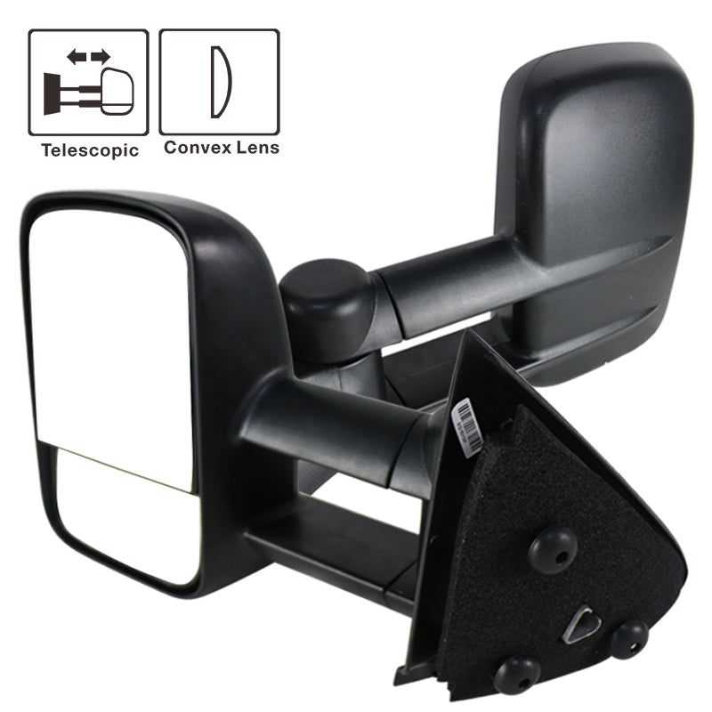 1997-2004 Ford F150 F250 Side Towing Tow Mirrors Manual Non-Heated