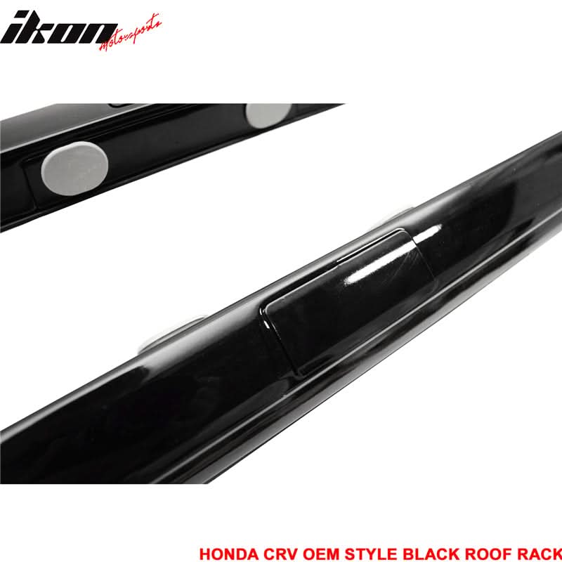 2012-2016 Honda CRV Black Roof Rack Cross Bar Side Rail Set 4PCS ABS