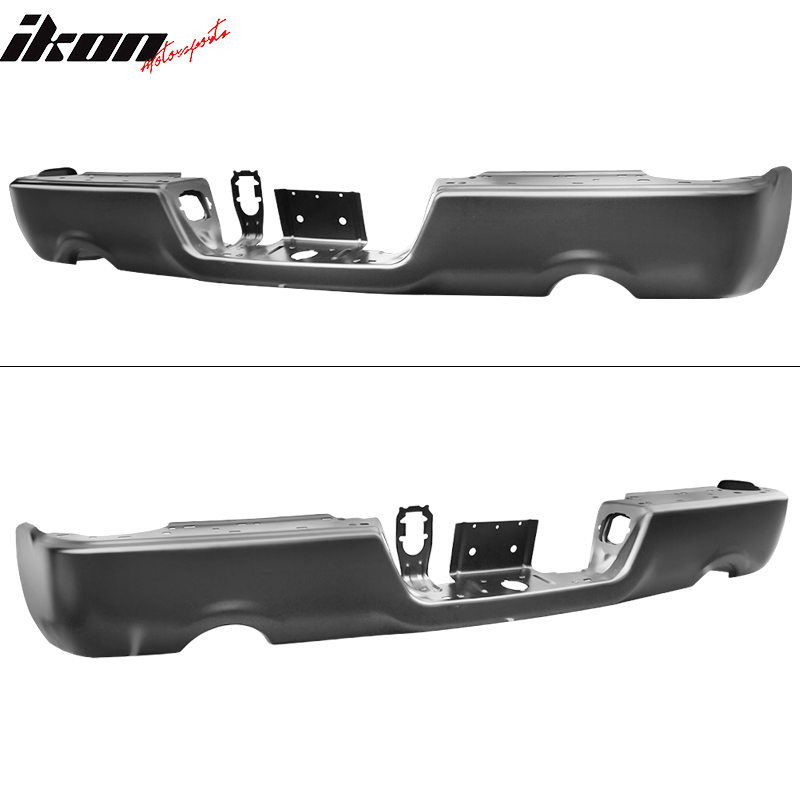 2009-2018 Dodge Ram 1500 Rear Step Bumper With Exhaust Holes - Steel