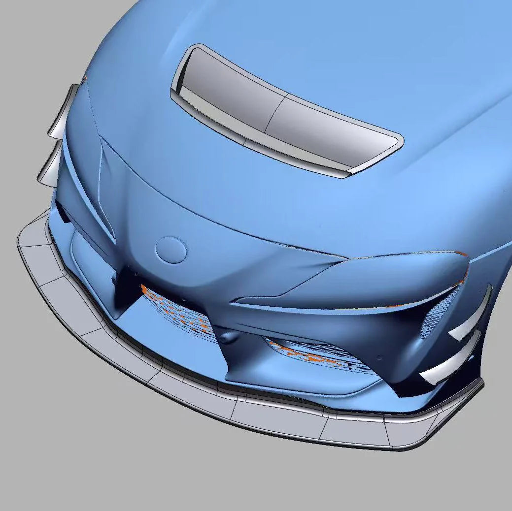 RM Engineering GT4+ SPLITTER KIT For TOYOTA A90 SUPRA