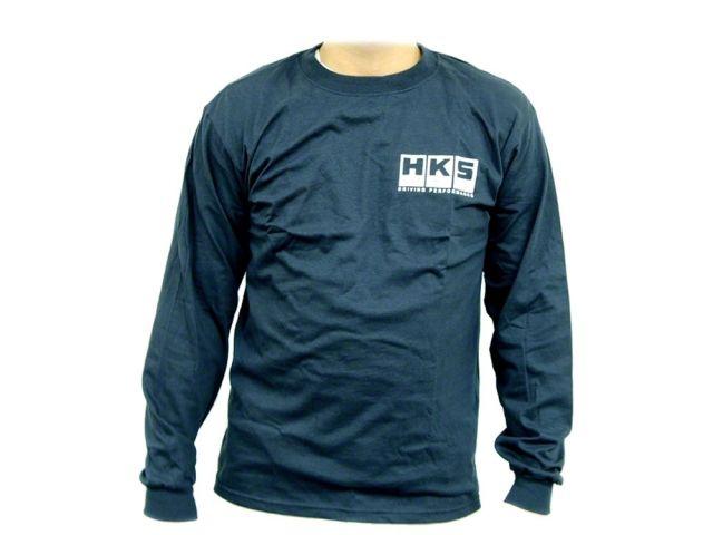 HKS Navy Blue Katakana II Long Sleeve T-Shirt