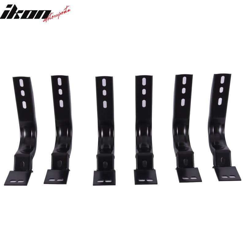 2004-2014 Nissan Titan Black Red Running Board Bracket Aluminum