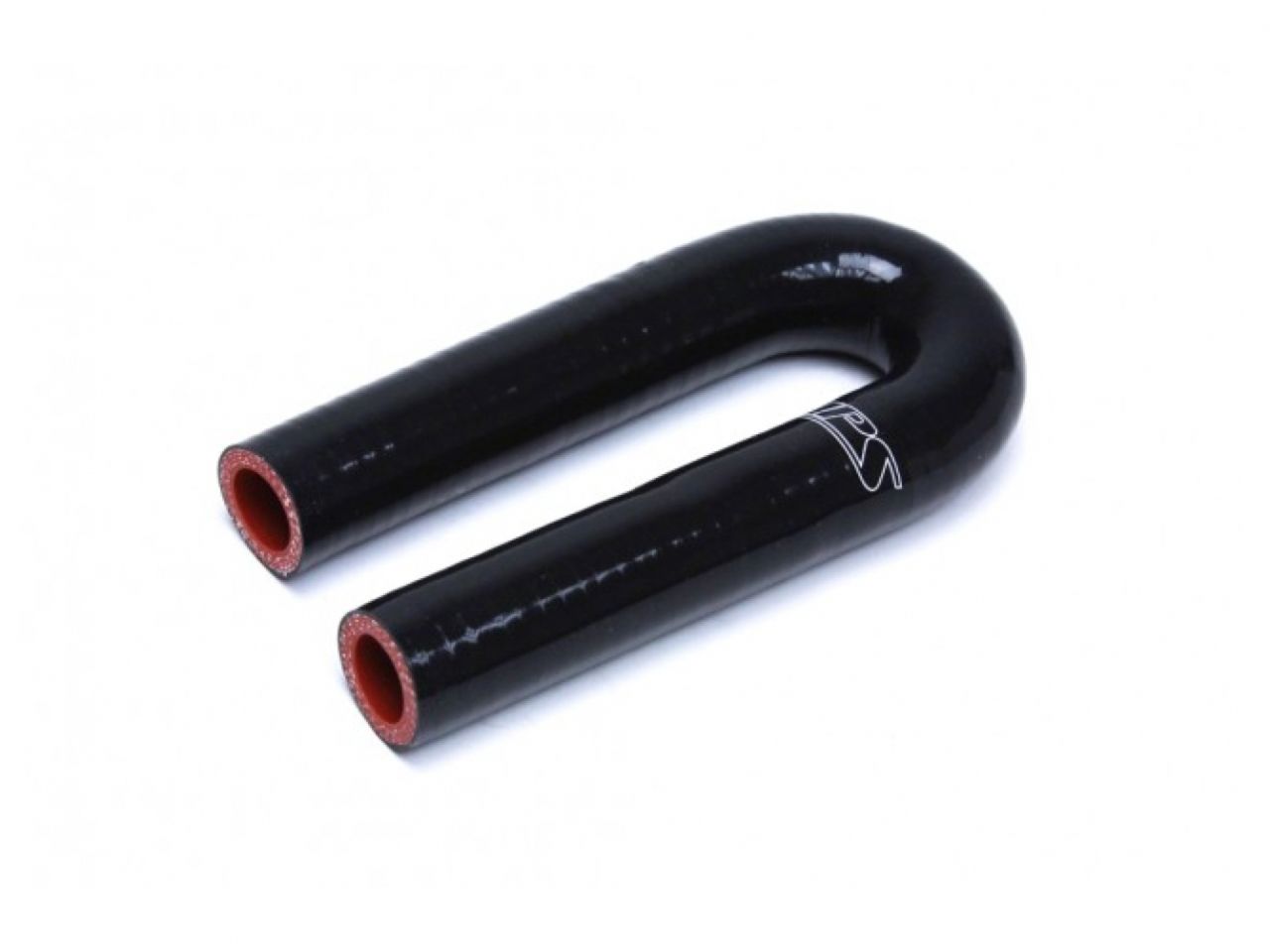 HPS 1-5/8" ID, Silicone 180 Degree U Bend Elbow Coupler Hose, High Temp 4-ply Reinforced, Black, 41mm ID