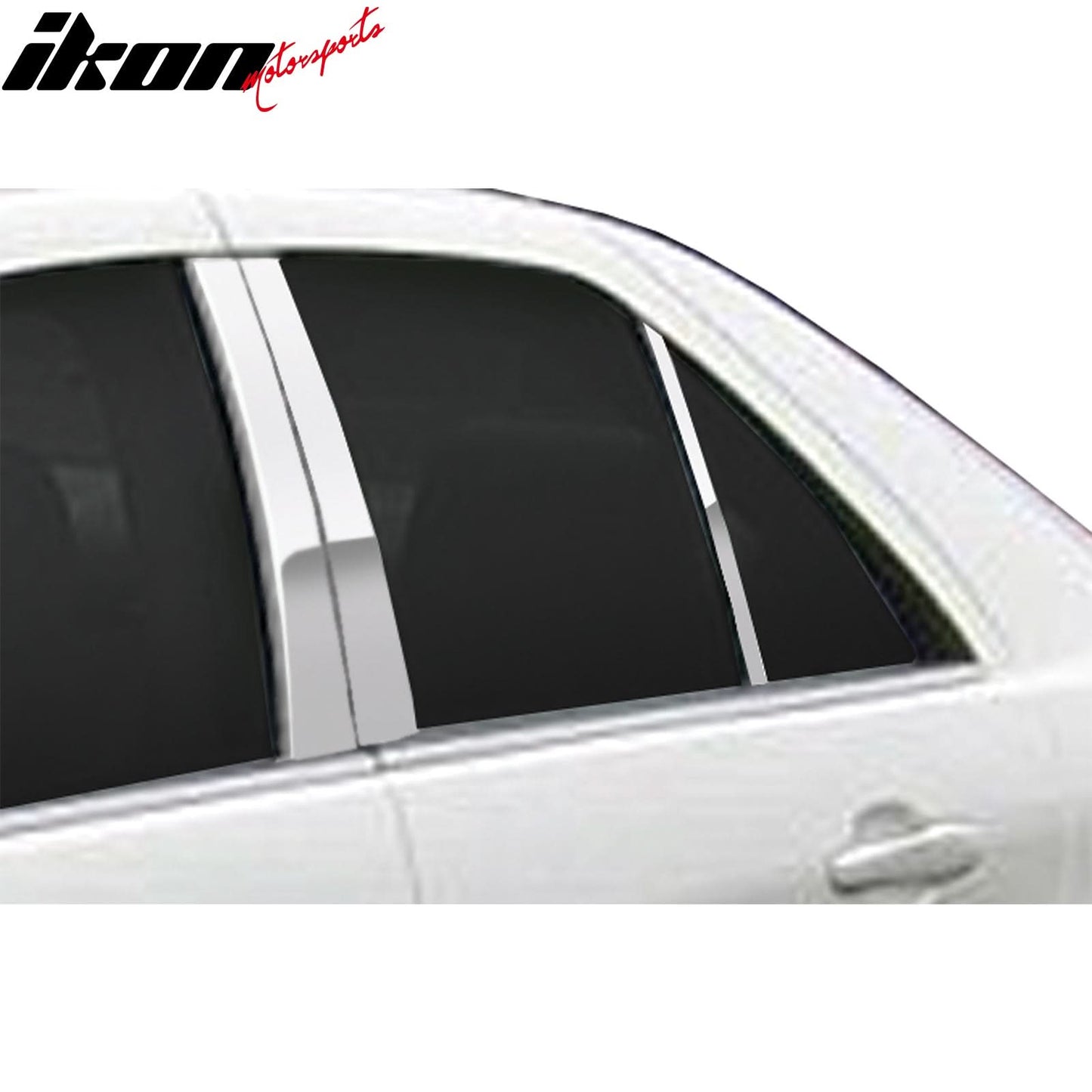 1999-2004 Cadillac Seville Mirror Finish Pillar Posts Stainless Steel