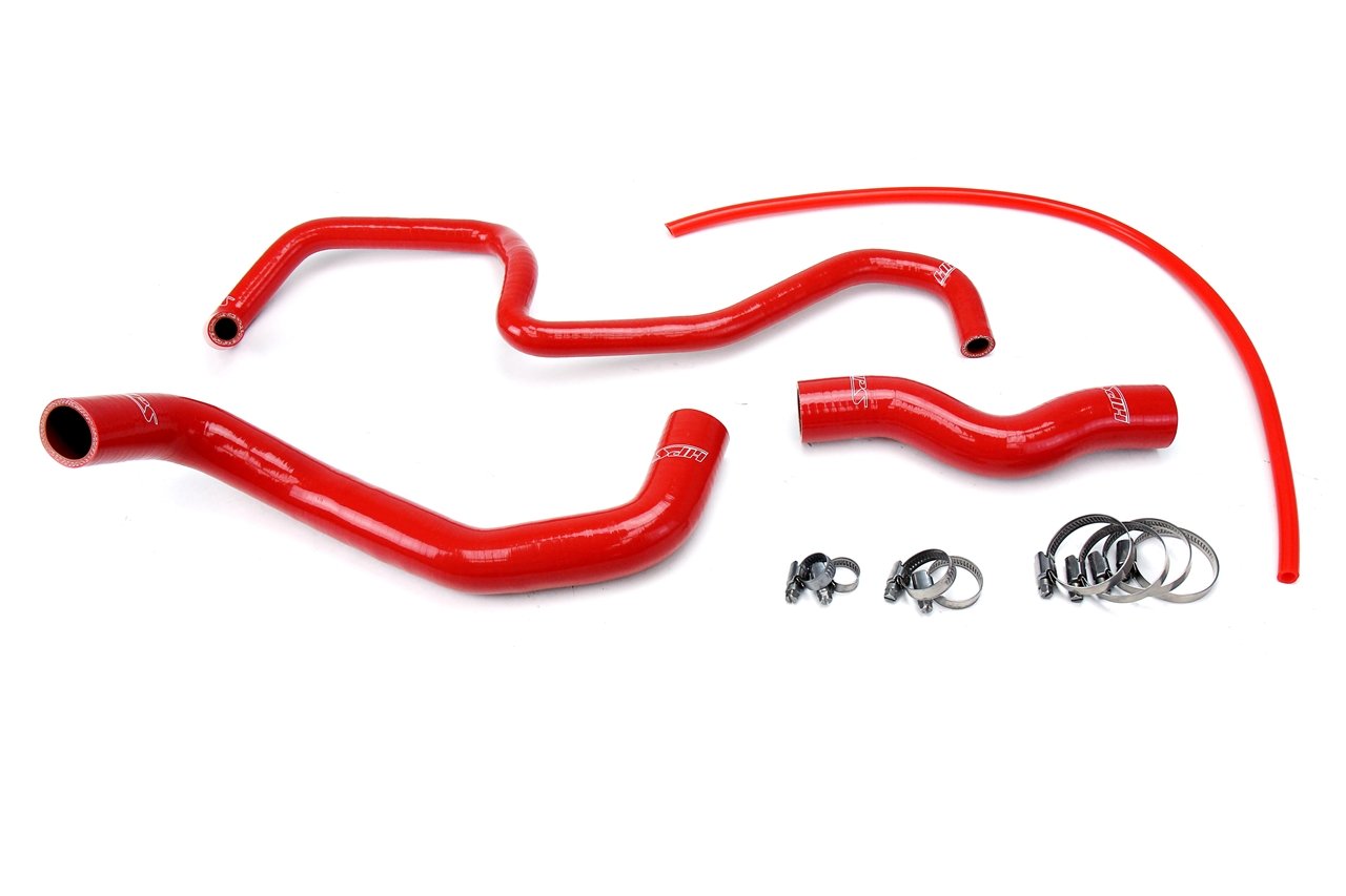 HPS Performance HPS Red Reinforced Silicone Radiator Hose Kit Coolant Infiniti 03-07 G35 Coupe