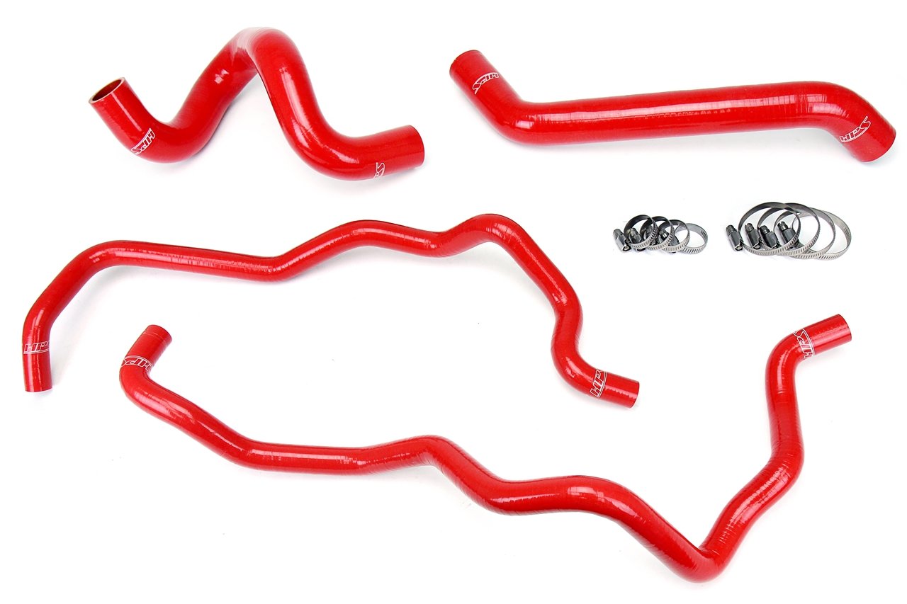HPS Performance HPS Silicone Radiator + Heater Coolant Hose Kit Jeep 2007-2011 Wrangler JK & Unlimted 3.8L V6 Left Hand Drive, 57-1220