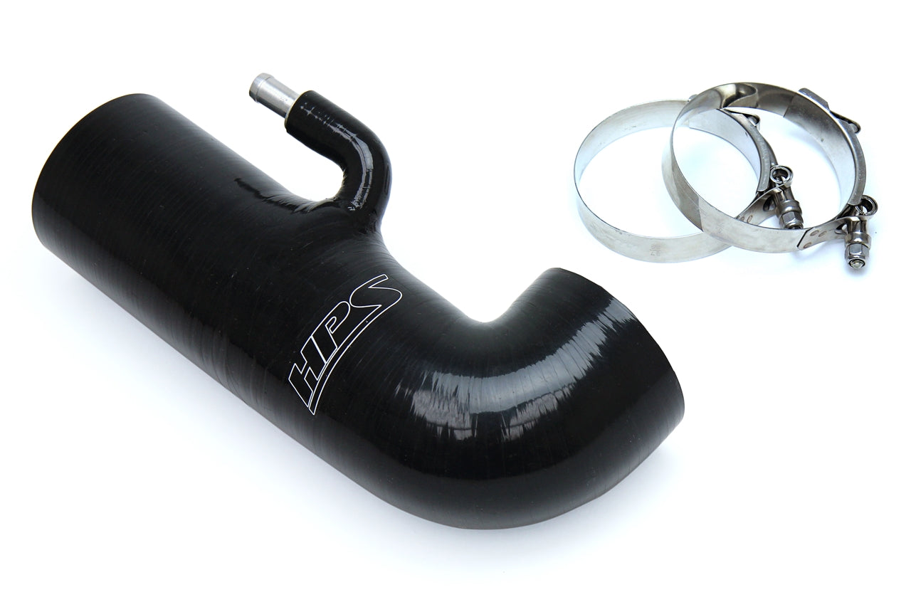 HPS Performance HPS Black Reinforced Silicone Post MAF Air Intake Hose Kit - Delete Stock Sound Tube Subaru 13-16 BRZ