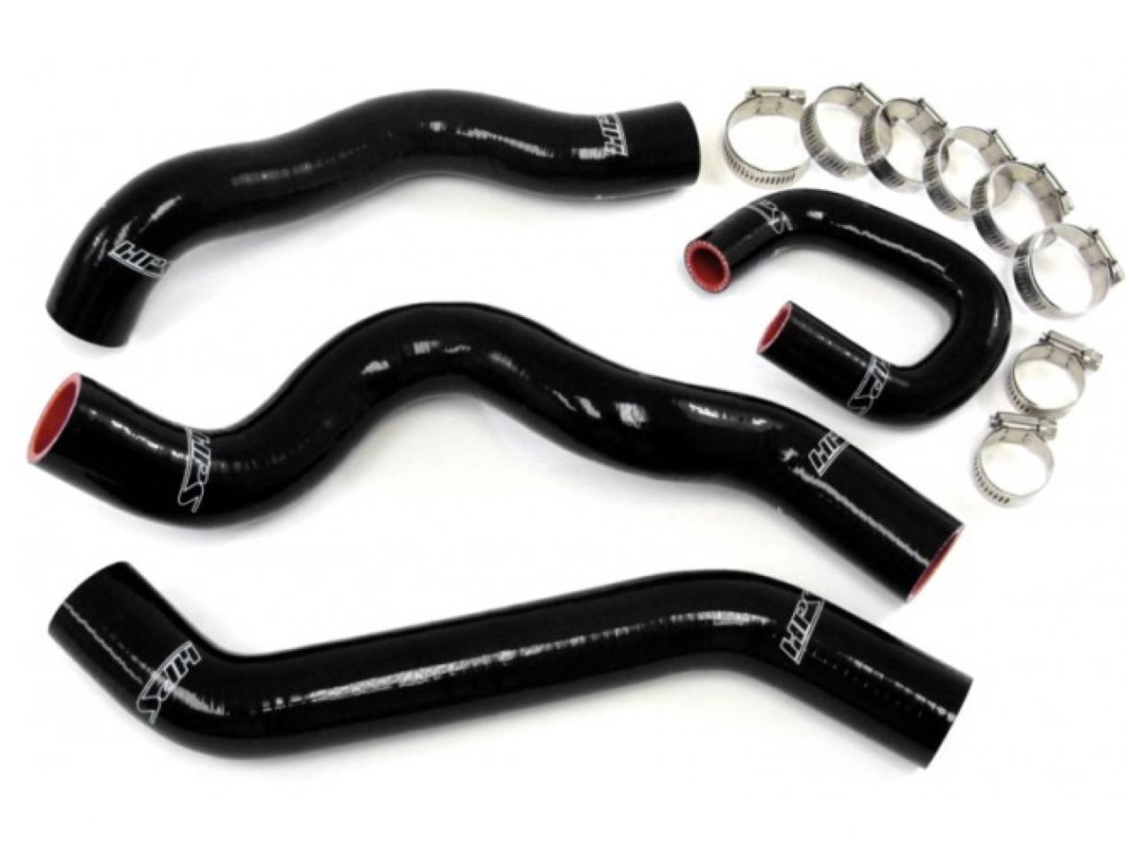HPS Performance Products HPS Black Reinforced Silicone Radiator Hose Kit Coolant Chevy 08-10 Cobalt SS 2.0L Turbo