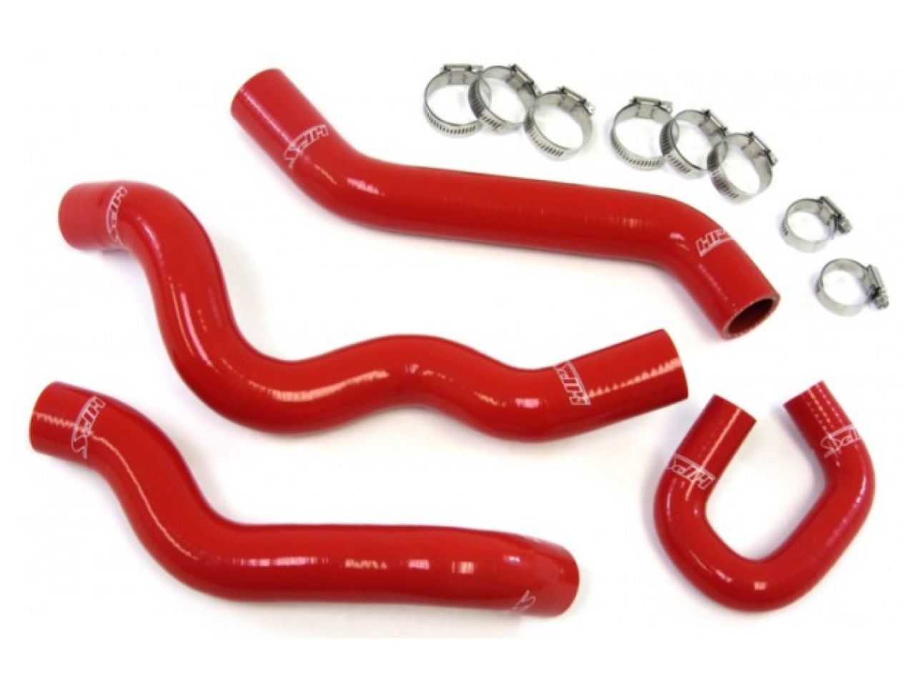 HPS Performance Products HPS Red Reinforced Silicone Radiator Hose Kit Coolant Chevy 08-10 Cobalt SS 2.0L Turbo