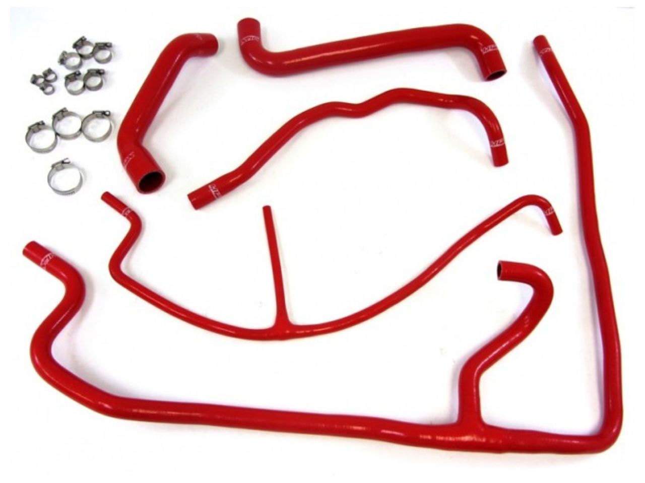 HPS Performance HPS Reinforced Red Silicone Radiator + Heater Hose Kit Coolant Chevy 06-08 Corvette 7.0L LS7 V8 Z06 Non-Supercharged