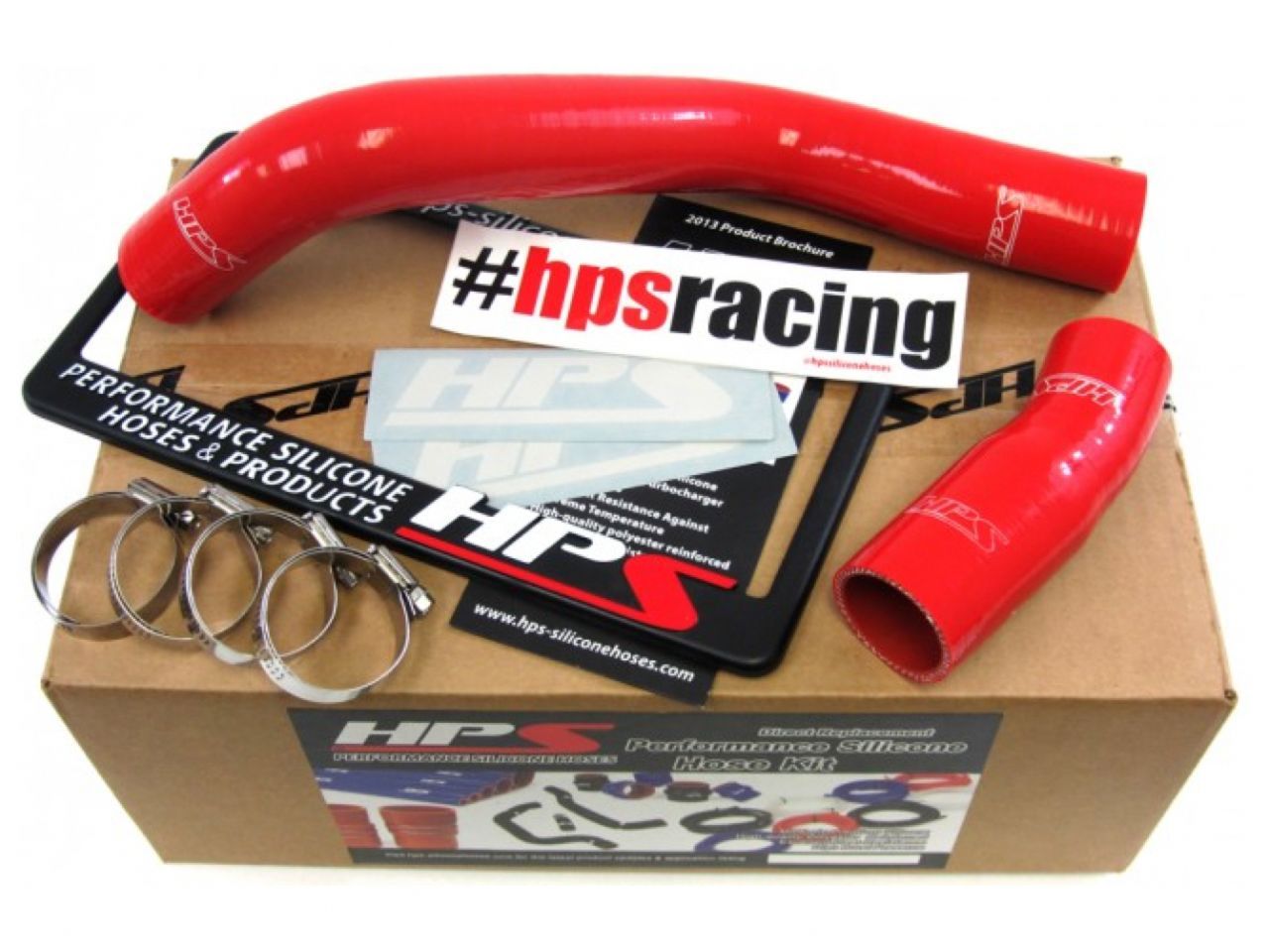 HPS Performance Products HPS Red Reinforced Silicone Radiator Hose Kit Coolant Ford 96-01 Mustang SVT Cobra 4.6L V8