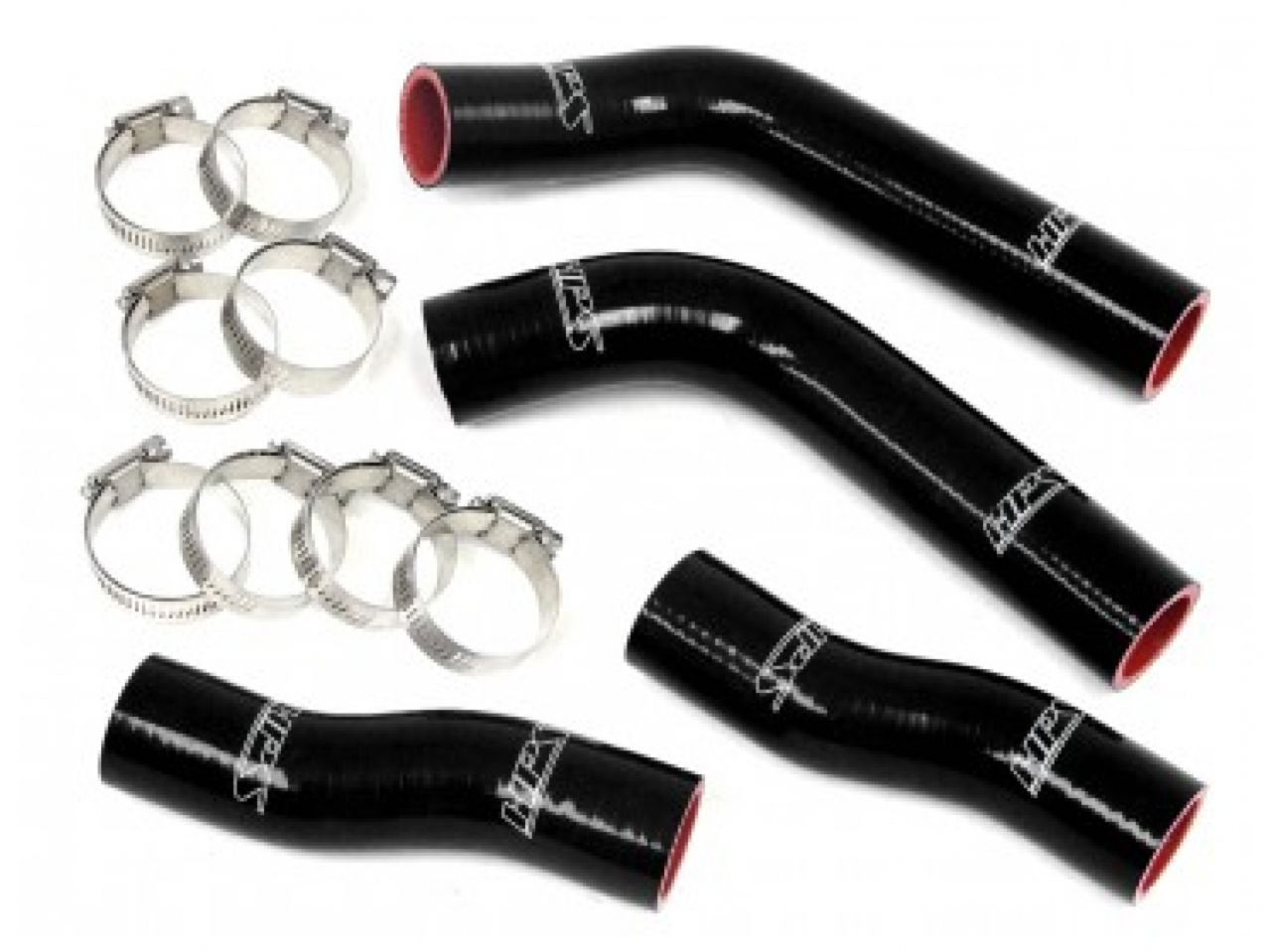 HPS Performance HPS Black Reinforced Silicone Coolant Hose Kit (4pc set) front radiator Toyota 90-99 MR2 3SGTE Turbo