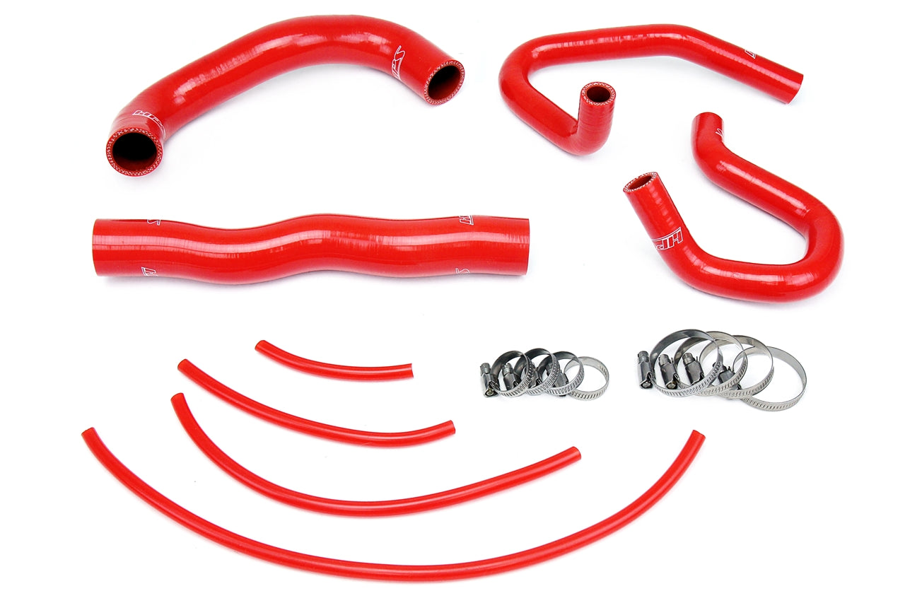 HPS Performance Products HPS Reinforced Red Silicone Radiator + Heater Hose Kit Coolant Hyundai 13-14 Genesis Coupe 2.0T Turbo 4Cyl