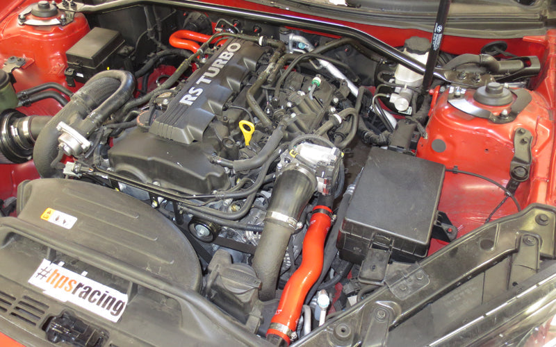 HPS Performance Products HPS Reinforced Red Silicone Radiator + Heater Hose Kit Coolant Hyundai 13-14 Genesis Coupe 2.0T Turbo 4Cyl