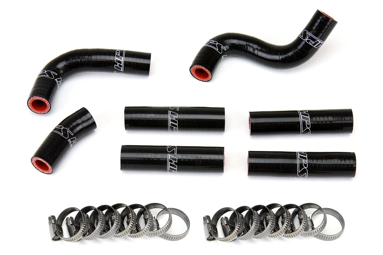 HPS Performance HPS Silicone Heater Coolant Hose Kit Toyota 1992-1997 Land Cruiser FJ80 4.5L I6 without rear heater, 57-1344