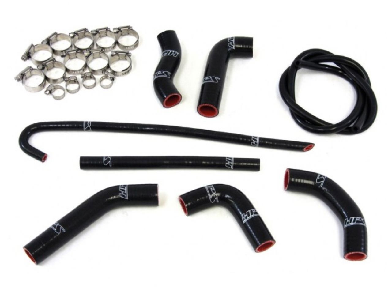 HPS Performance Products HPS Black Reinforced Silicone Radiator Hose Kit Honda 00-10 XR650R