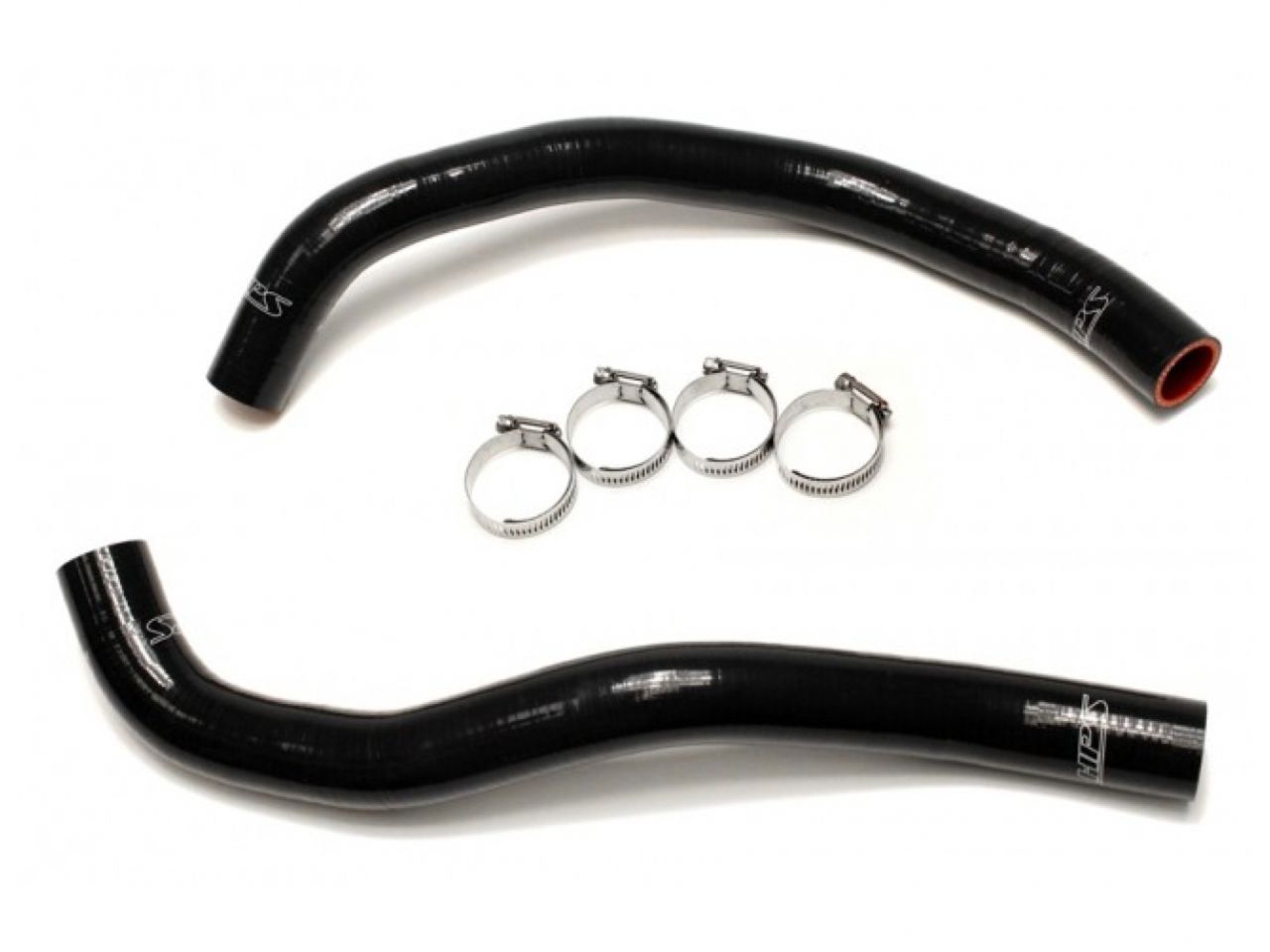 HPS Performance HPS Black Reinforced Silicone Radiator Hose Kit Coolant Honda 03-07 Accord 2.4L 4Cyl