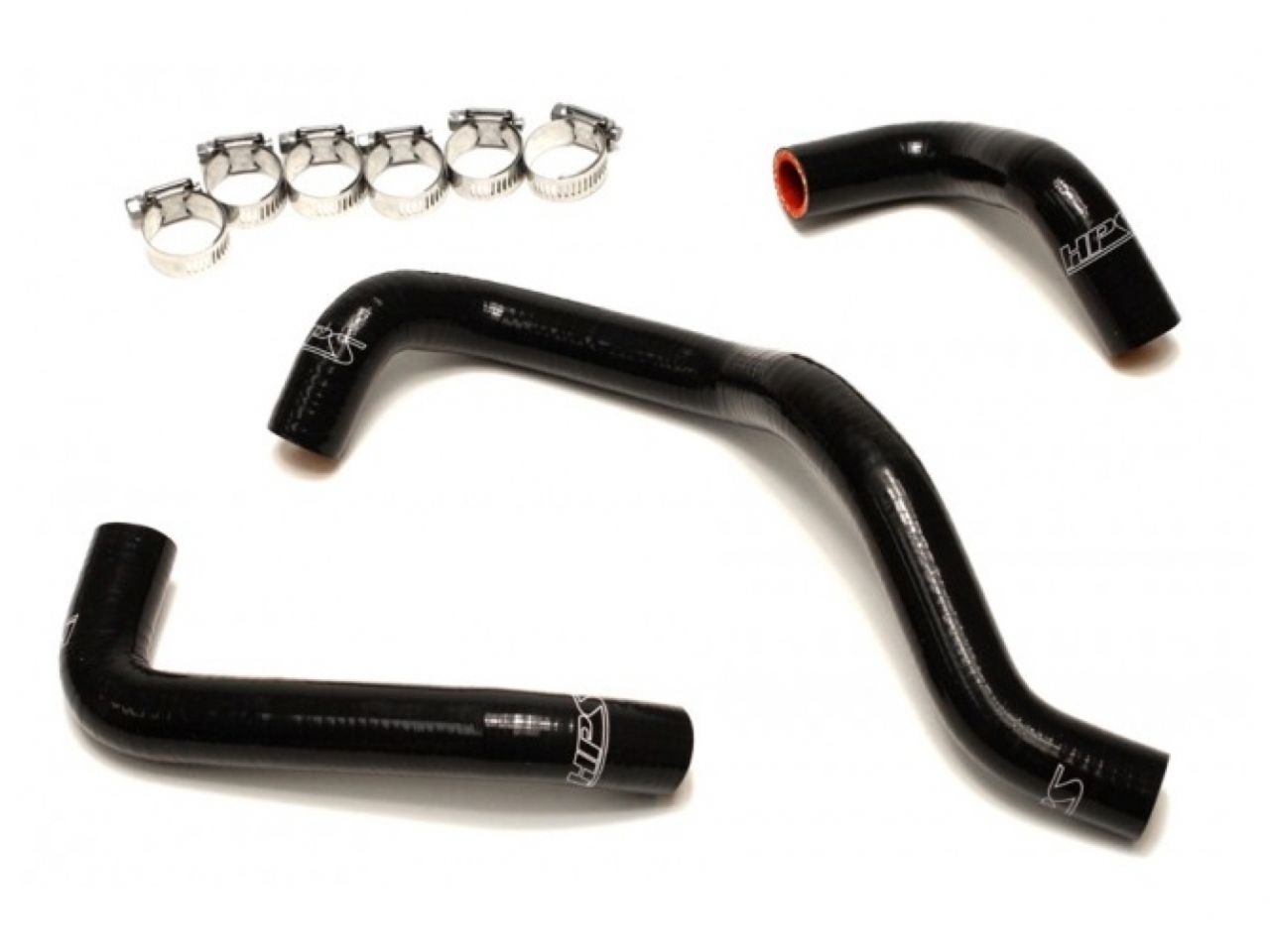 HPS Performance HPS Black Reinforced Silicone Heater Hose Kit Nissan 95-98 240SX S14 KA24DE