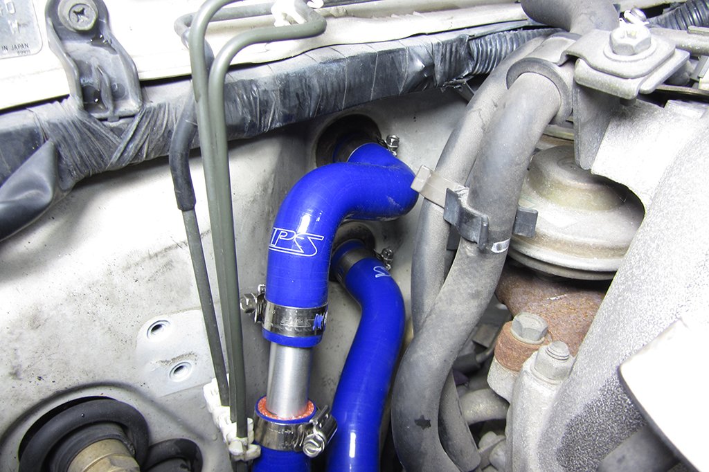 HPS Performance HPS Blue Reinforced Silicone Heater Hose Kit Nissan 95-98 240SX S14 KA24DE