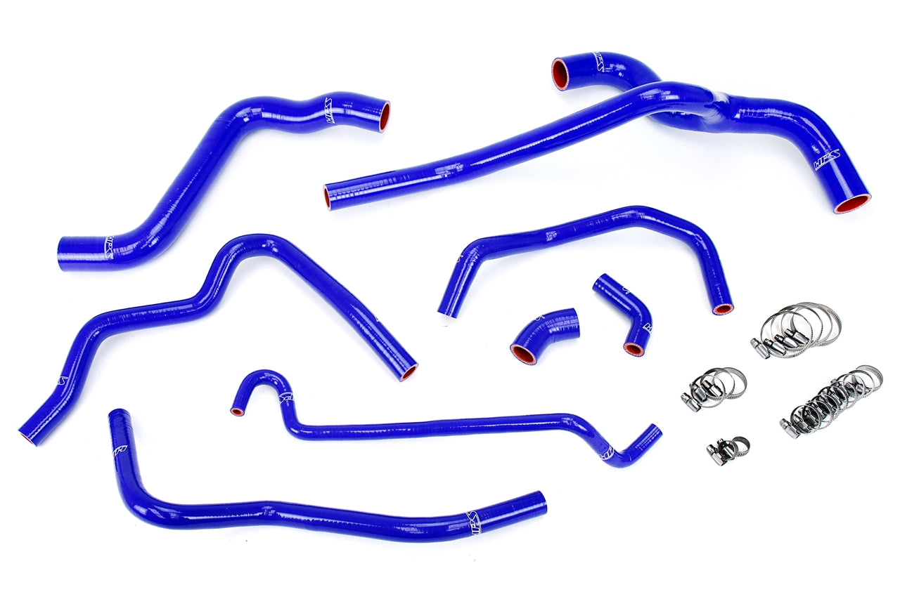 HPS Performance HPS Blue Reinforced Silicone Radiator and Heater Hose Kit Coolant Ford 05-10 Mustang 4.0L V6