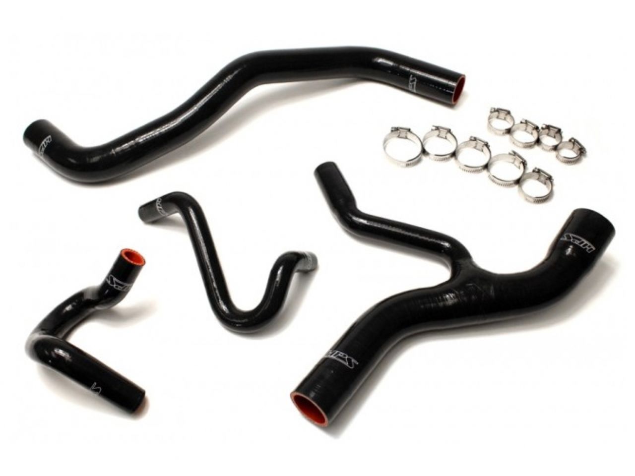 HPS Performance HPS Black Reinforced Silicone Radiator and Heater Hose Kit Coolant Ford 96-01 Mustang GT 4.6L V8
