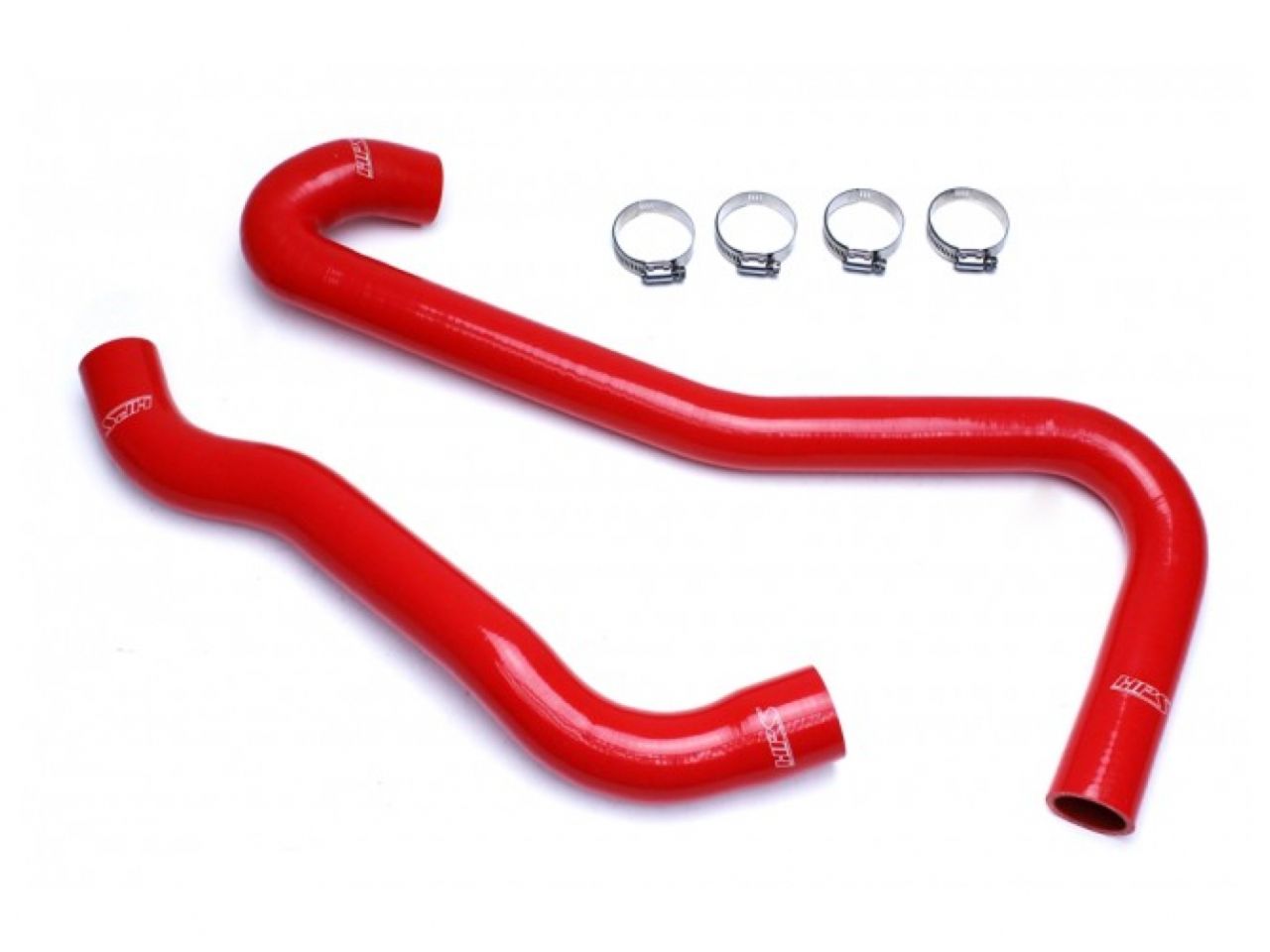 HPS Performance HPS Red Reinforced Silicone Radiator Hose Kit Coolant Jeep 06-08 Grand Cherokee SRT8 6.1L V8 WK1