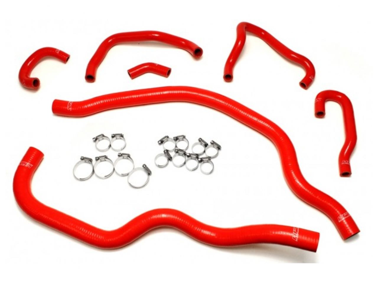 HPS Performance Products HPS Red Reinforced Silicone Radiator and Heater Hose Kit Coolant Honda 06-09 S2000