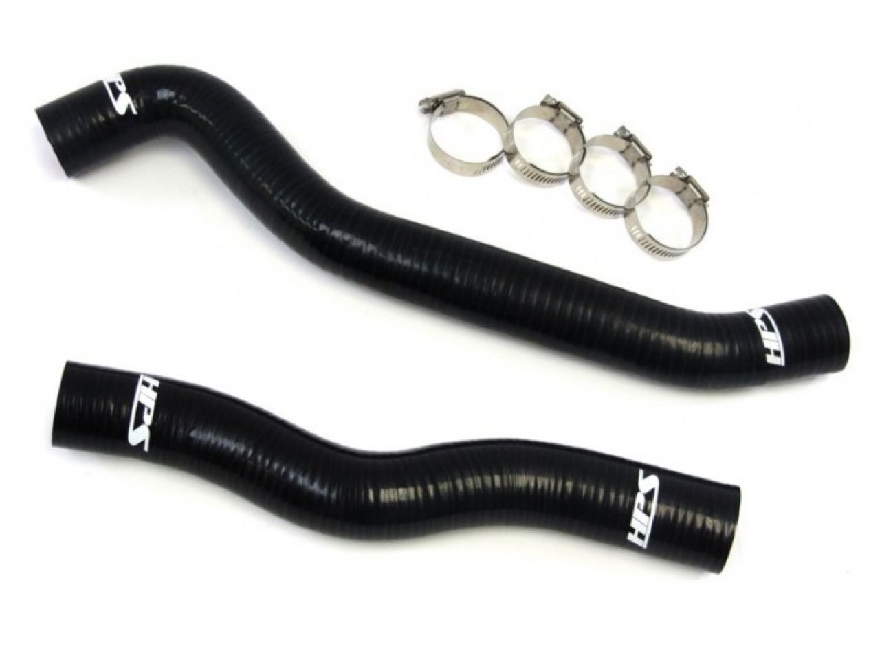 HPS Performance Products HPS Black Reinforced Silicone Radiator Hose Kit Coolant Hyundai 10-11 Genesis Coupe V6 3.6L