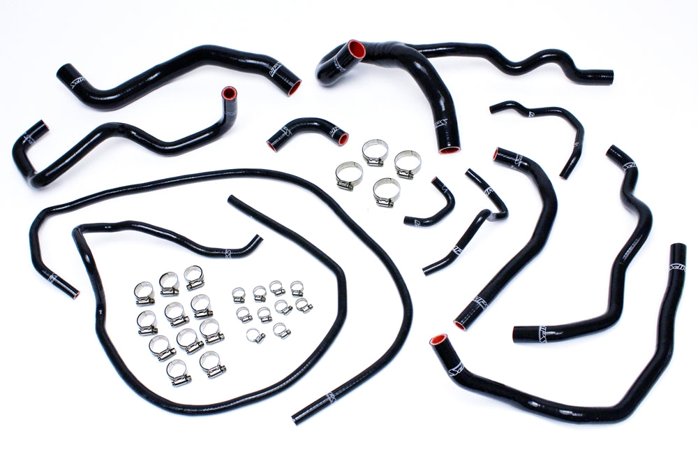 HPS Performance Products HPS Black Reinforced Silicone Radiator + Heater Hose Kit Coolant Mazda 10-13 Mazdaspeed 3 2.3L Turbo