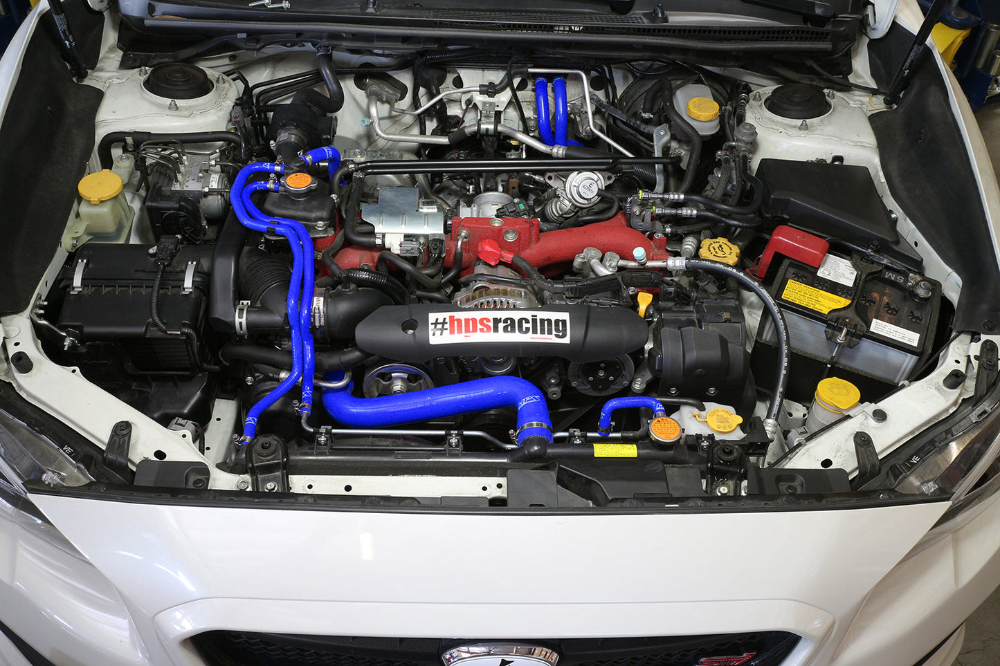 HPS Performance HPS Blue Reinforced Silicone Radiator + Heater Hose Kit Subaru 15-16 WRX STI 2.5L Turbo