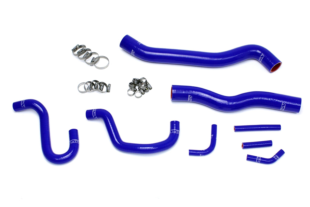 HPS Performance HPS Reinforced Blue Silicone Radiator + Heater Hose Kit Coolant Hyundai 12-16 Genesis Coupe 3.8L V6 Left Hand Drive