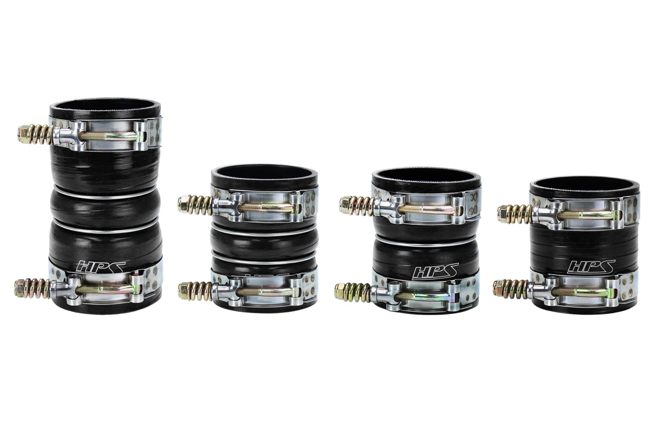 HPS Performance Products HPS High Temp Aramid Reinforced Silicone Intercooler Hose Boots Kit Ford 2008-2010 F250 Superduty 6.4L V8 Powerstroke Diesel Turbo