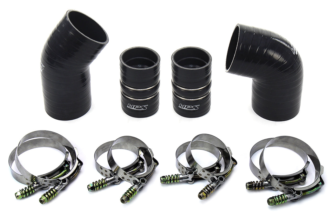 HPS Performance HPS High Temp Aramid Reinforced Silicone Intercooler Hose Boots Kit GMC 2004.5 - 2005 Sierra 3500 HD 6.6L Duramax LLY Diesel