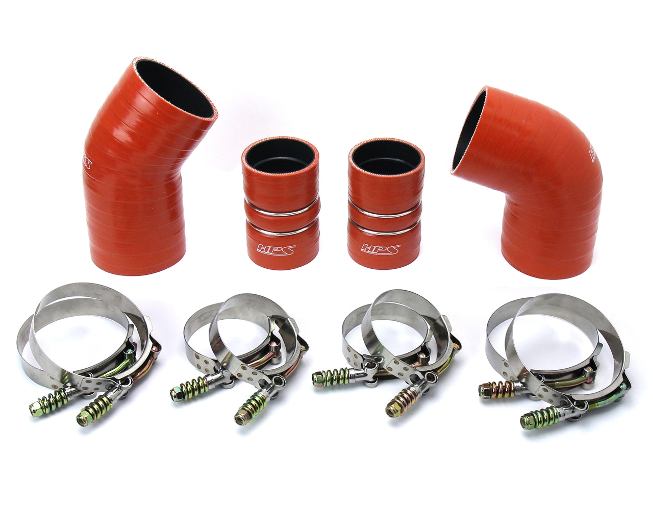 HPS Performance HPS High Temp Aramid Reinforced Silicone Intercooler Hose Boots Kit GMC 2004.5 - 2005 Sierra 2500 HD 6.6L Duramax LLY Diesel
