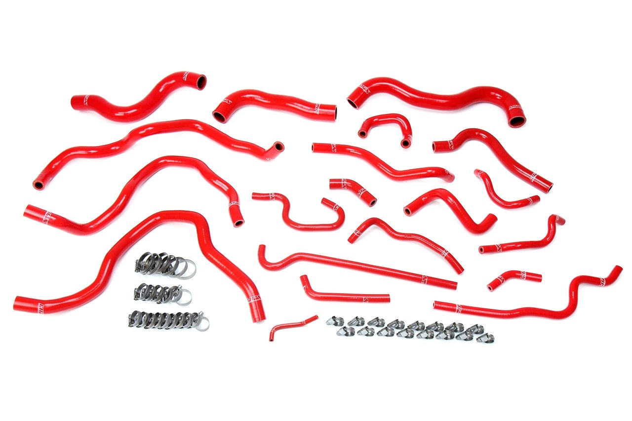 HPS Performance HPS Silicone Radiator + Heater Coolant Hose Kit Honda 2016-2020 Civic 2.0L Non Turbo, 57-1607