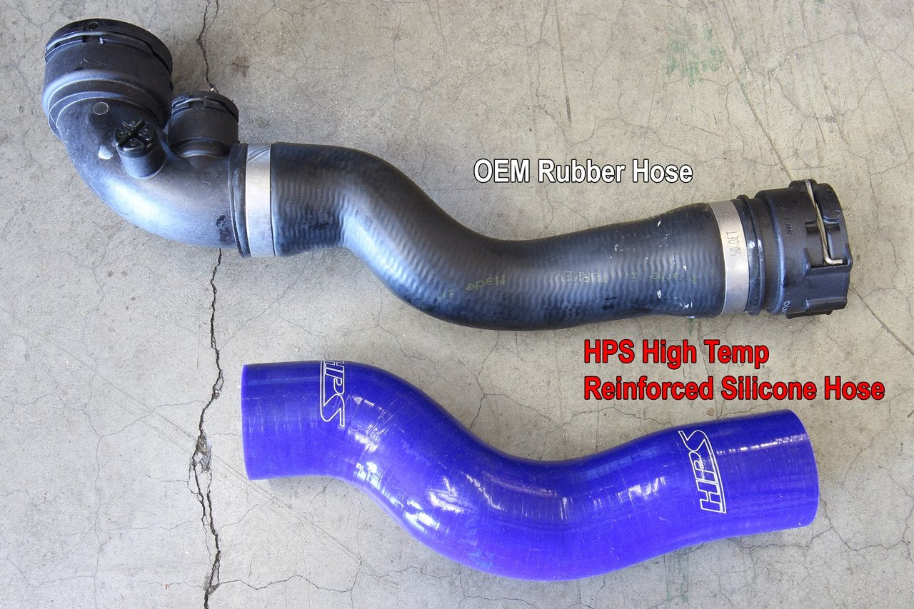 HPS Black Reinforced Silicone Radiator Hose Kit Coolant BMW 99-00 E46 328i M52 2.8L