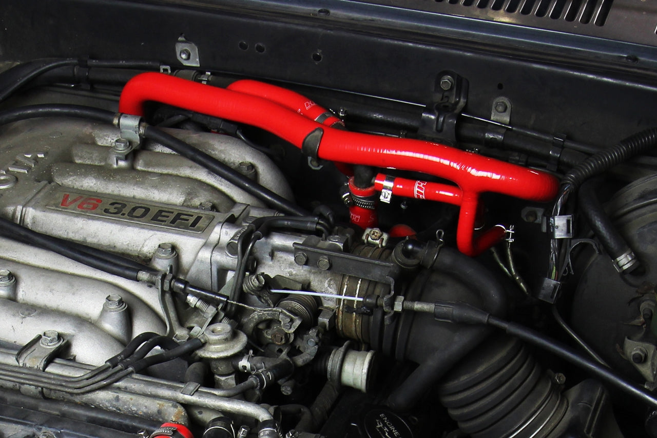 HPS Performance HPS Silicone Heater Coolant Hose Kit Toyota 1990-1991 4Runner 3.0L V6 with Rear Heater Left Hand Drive, 57-2190