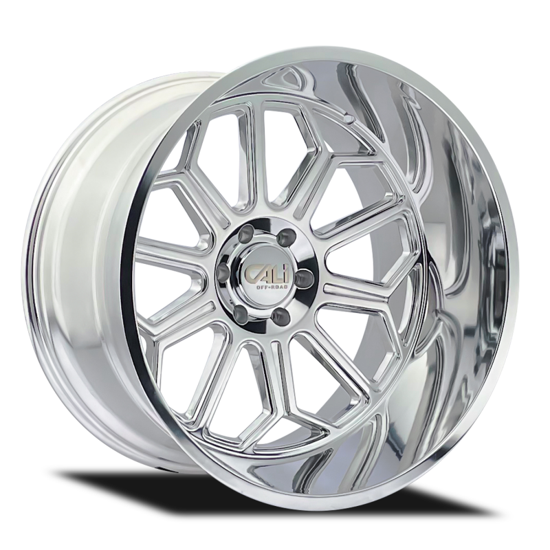 Cali Off-Road 9117 Auburn 20x10 / 6x135 BP / -25mm Offset / 87.1mm Hub Polished Wheel 9117-2136P